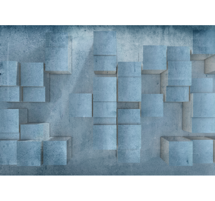 Papel mural textura patrón de bloques geométricos - TenVinilo