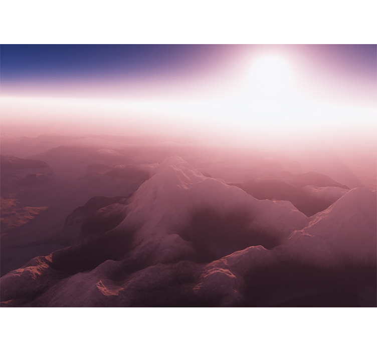 Papel mural montaña pico de montaña sereno - TenVinilo