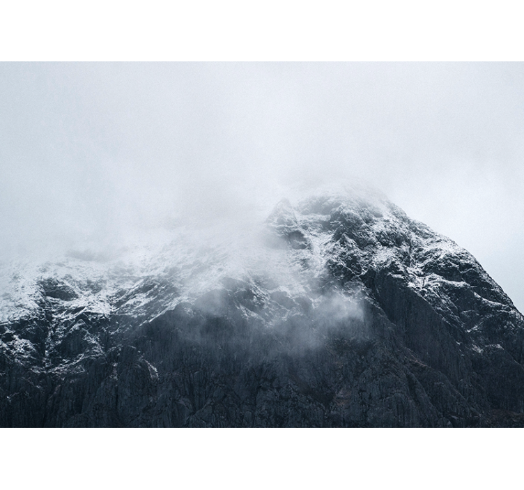 Papel mural montaña cumbre helada de la montaña - TenVinilo