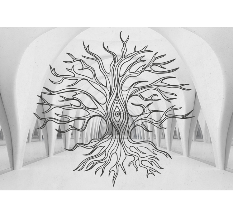Papel mural naturaleza simbolismo del árbol - TenVinilo