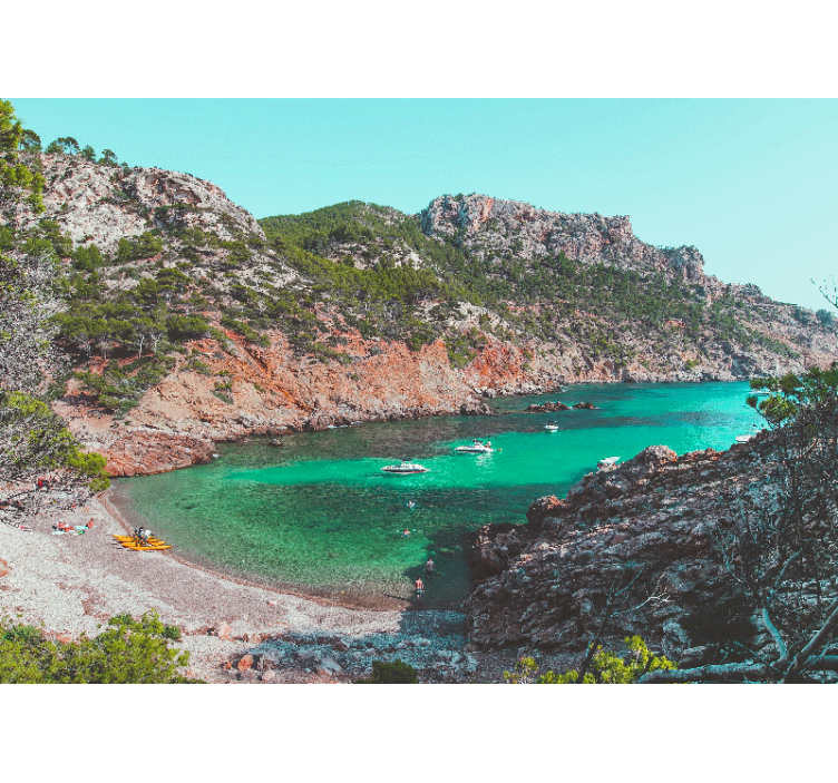 Papel mural paisajes vista costera cove - TenVinilo