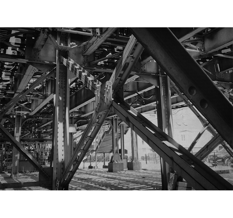 Papel mural ciudades diseño estructural urbano - TenVinilo