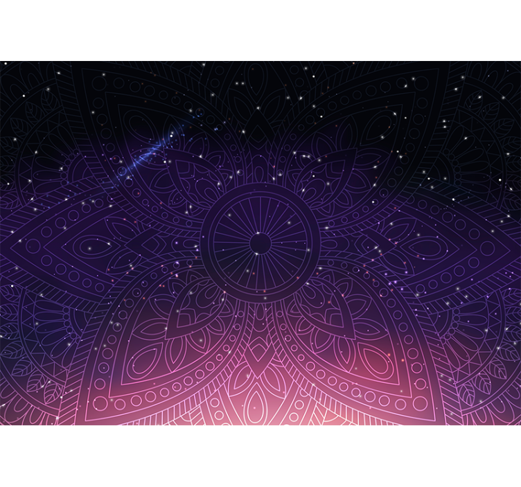 Papel mural mandala motivo mandala intrincado - TenVinilo