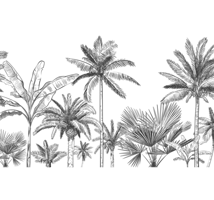 Mural frescos de la jungla - TenVinilo