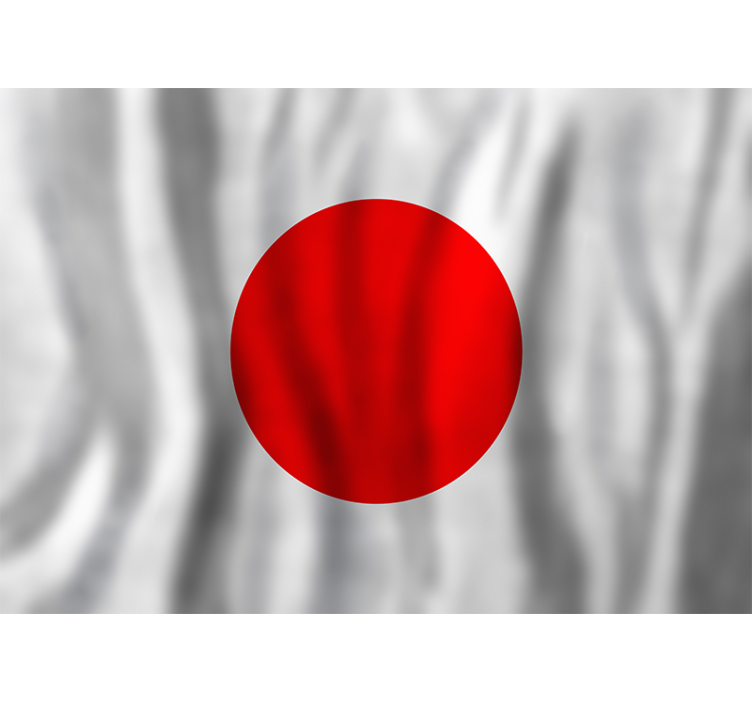 Papel mural ciudades bandera japonesa - TenVinilo