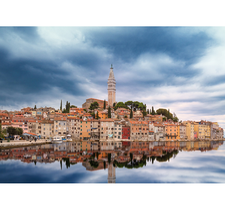 Fotomural ciudad del horizonte de Rovinj - TenVinilo