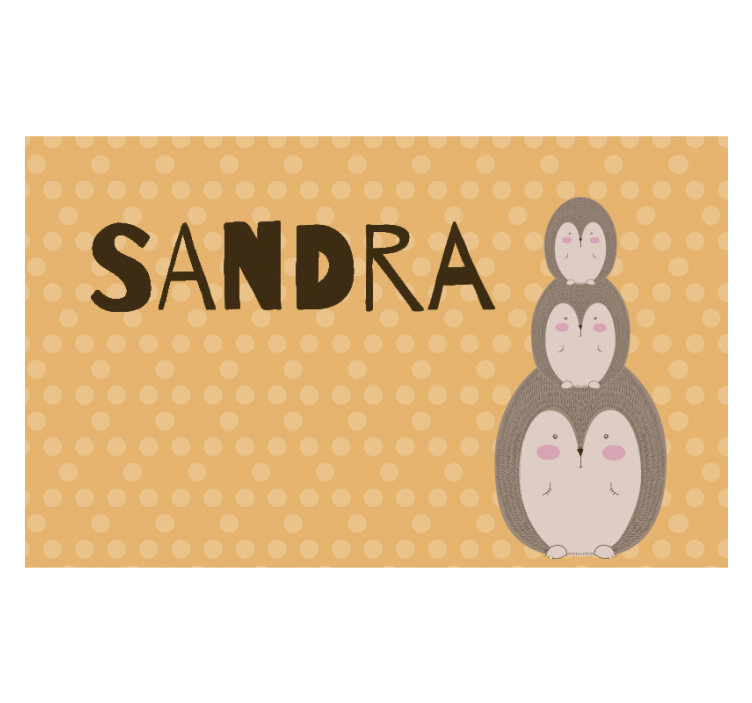 Papel mural infantil lindos erizos apilados - TenVinilo