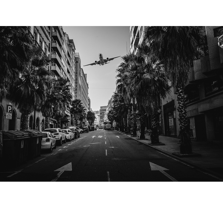 Papel mural ciudades vista aérea urbana - TenVinilo