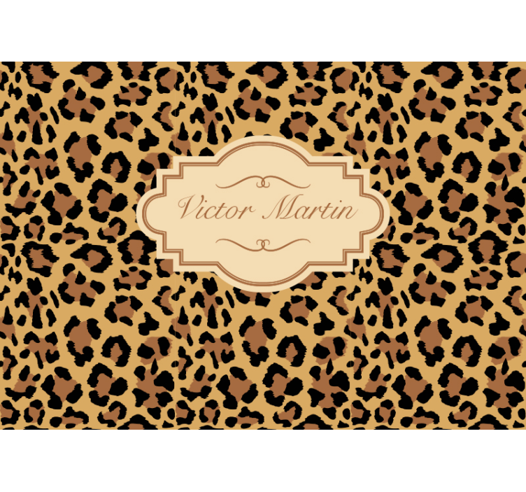 Fotomural personalizable Estampado de leopardo personalizado - TenVinilo
