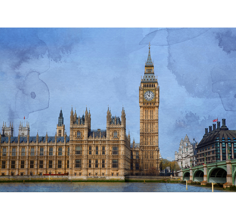 Papel mural Londres monumento al big ben - TenVinilo