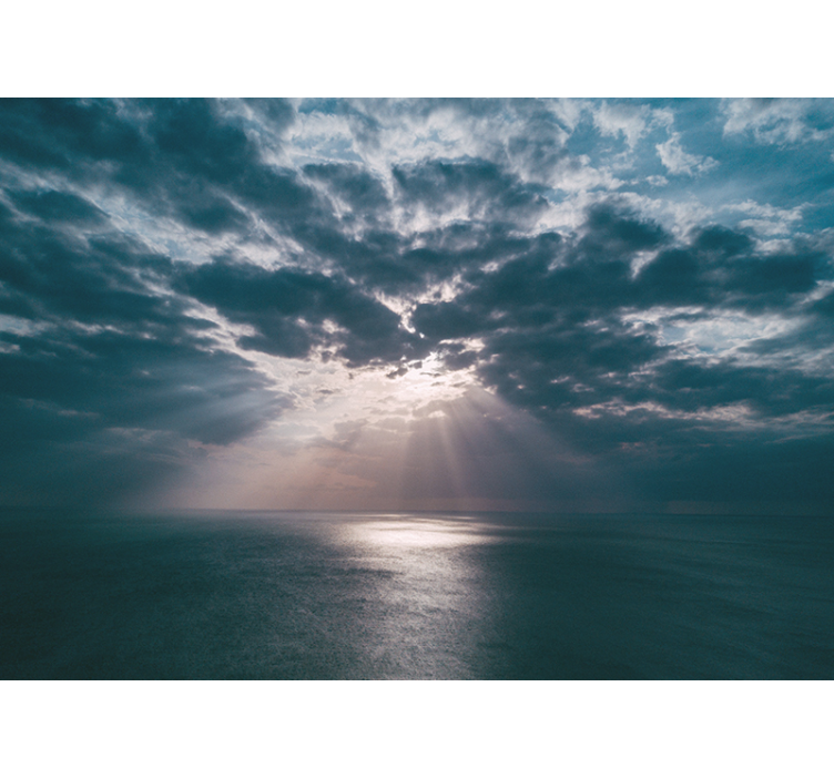 Papel mural naturaleza luz oceánica - TenVinilo