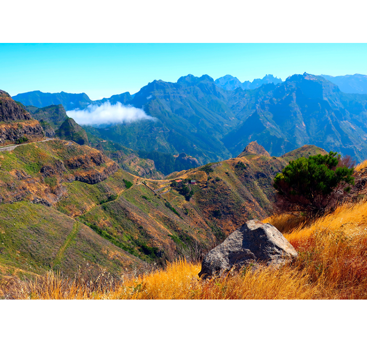 Papel mural montaña vista majestuosa - TenVinilo