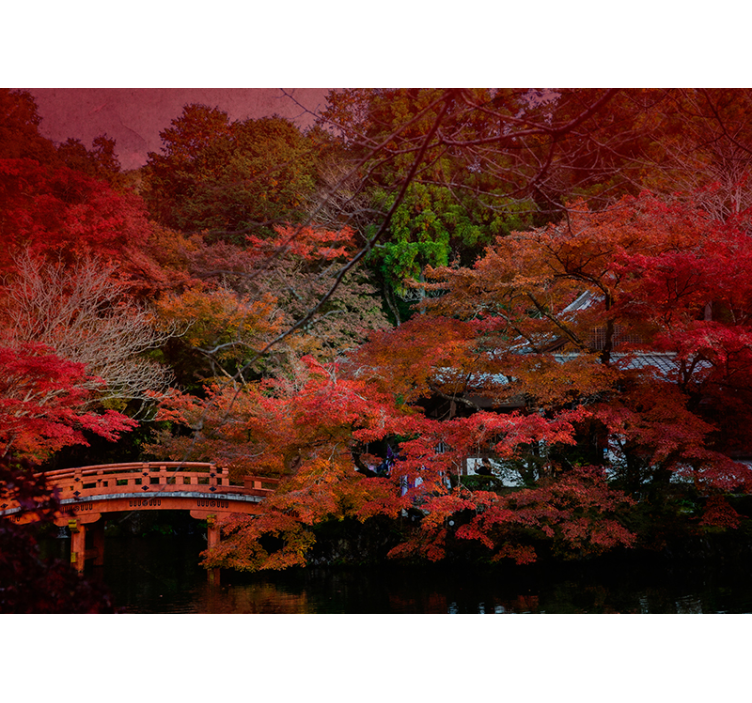 Papel mural naturaleza serenidad de otoño - TenVinilo