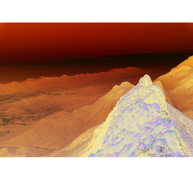 Papel mural paisajes vista impresionante de montañas - TenVinilo