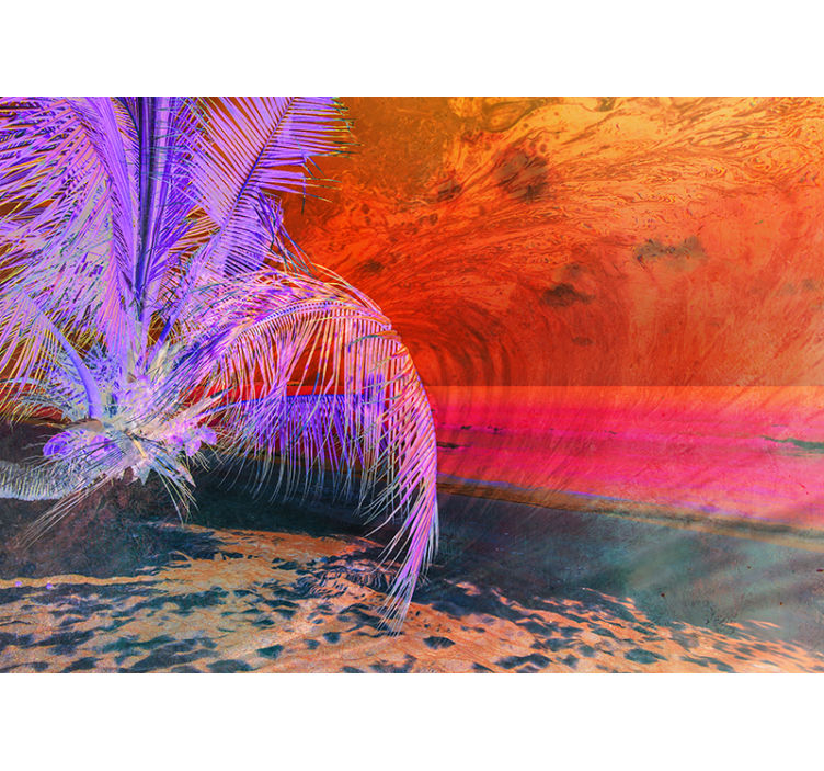 Papel mural naturaleza escape a la playa tropical - TenVinilo