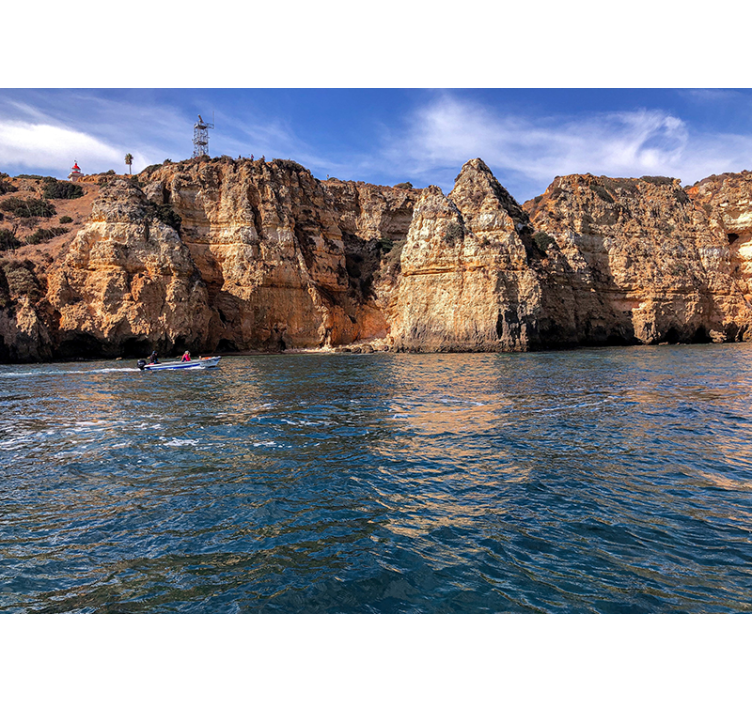 Papel mural paisajes estructura rocosa costera - TenVinilo