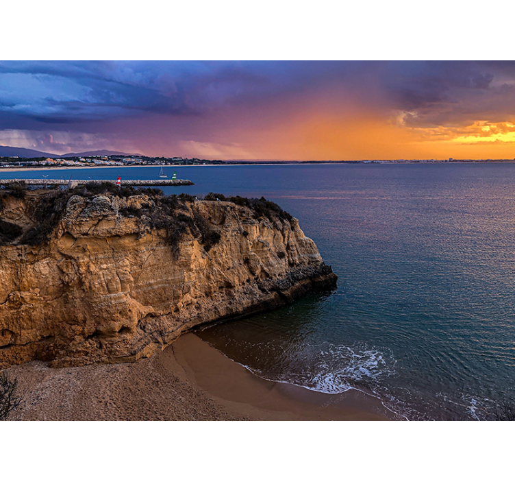 Fotomural mar Puesta de sol en lagos - TenVinilo
