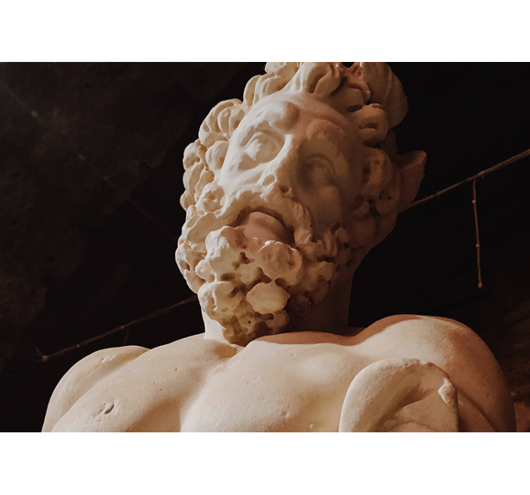 Mural de arte clásico detalle de escultura clásica - TenVinilo