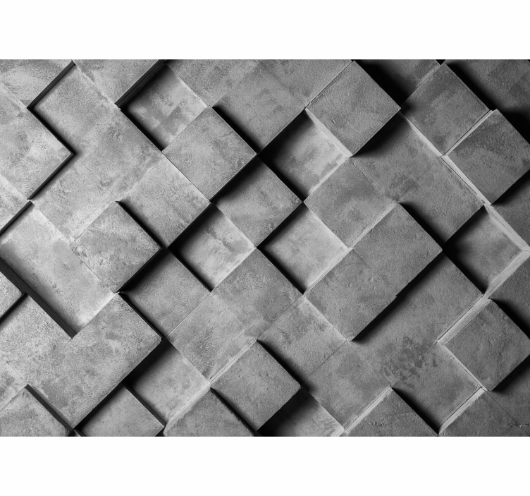 Papel mural textura patrón geométrico gris - TenVinilo