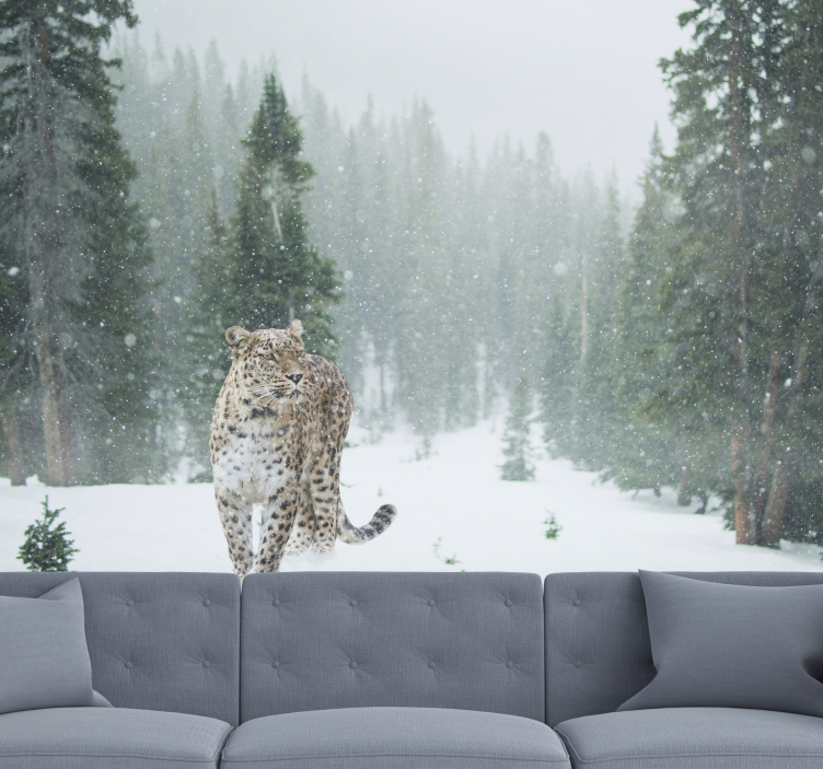 Fotomural 3D Leopardo 3d - TenVinilo