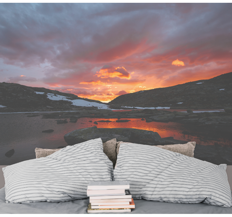 Fotomural naturaleza Lago noruego - TenVinilo