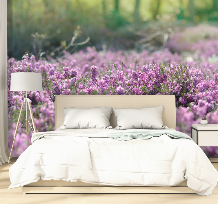 Fotomural de paisaje paisaje arbolado primavera - TenVinilo