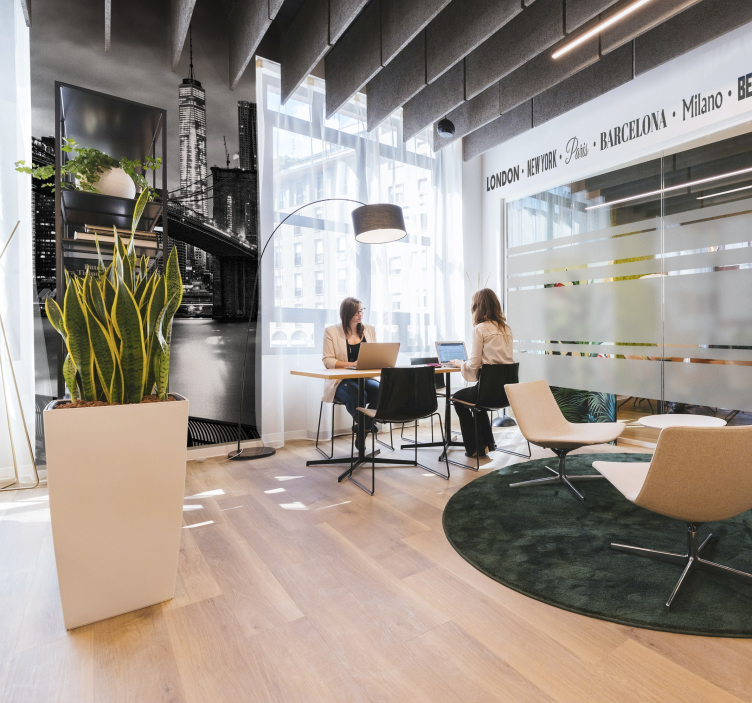 Fotomural Nueva York Puente de brooklyn en blanco y negro - TenVinilo