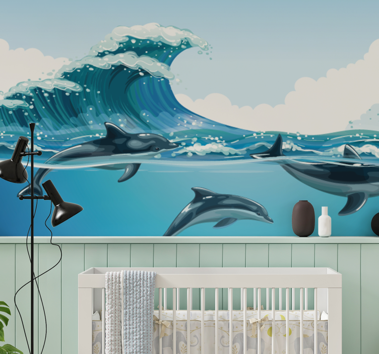 Fotomural animale Delfines nadando - TenVinilo