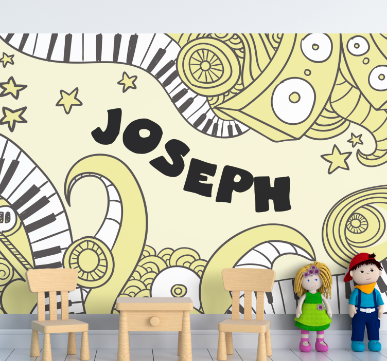 Fotomural arte urbano Música de graffiti personalizable - TenVinilo