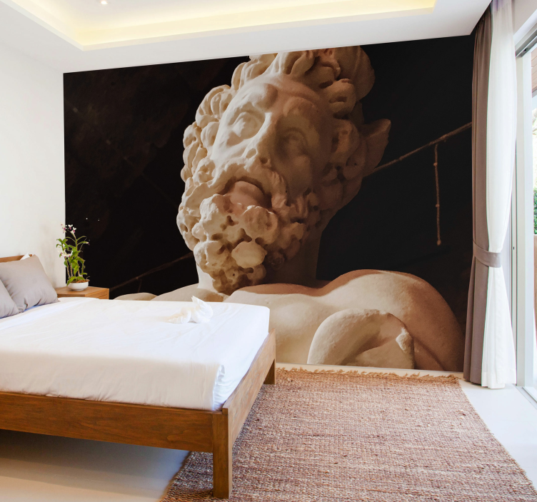 Mural de arte clásico detalle de escultura clásica - TenVinilo