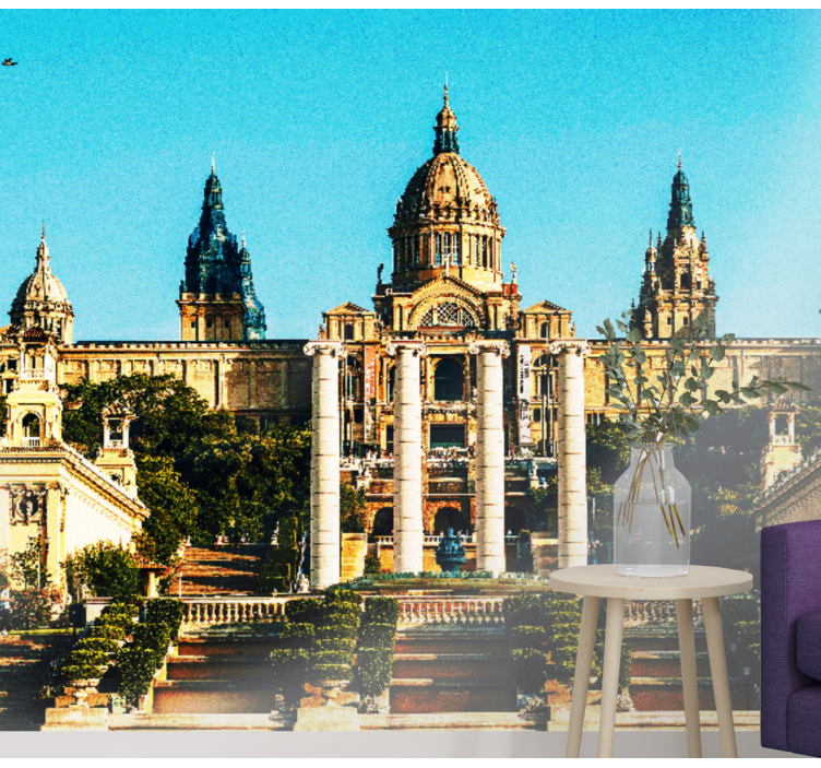 Mural de Barcelona museo nacional catalán - TenVinilo