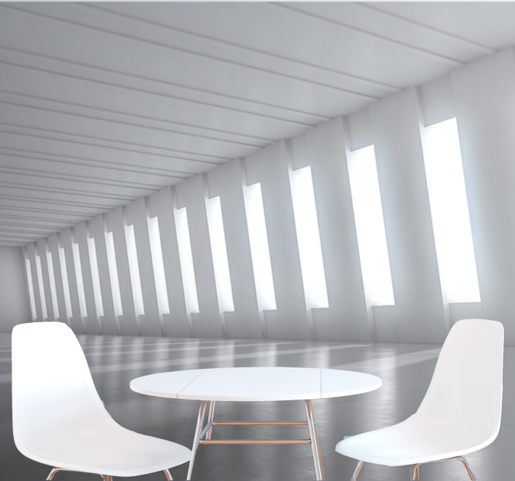 Papel mural 3d espacio brillante minimalista - TenVinilo