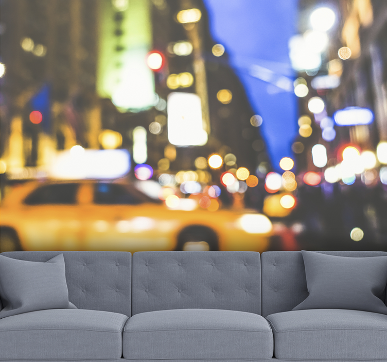 Fotomural ciudad New York desenfocado - TenVinilo