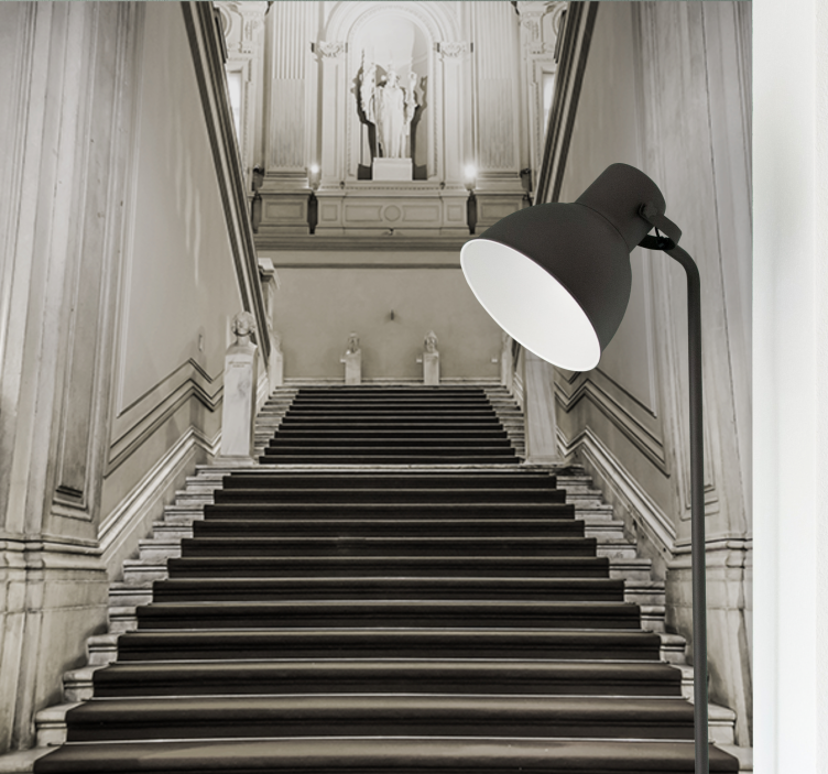 Papel mural ciudades arquitectura de escaleras - TenVinilo