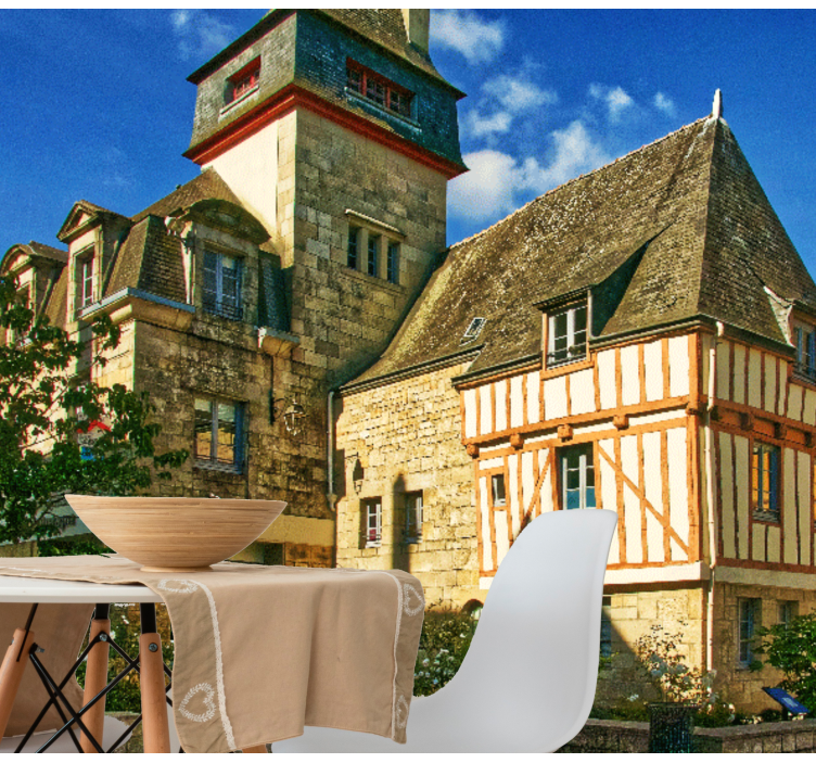 Papel mural ciudades arquitectura histórica francesa - TenVinilo