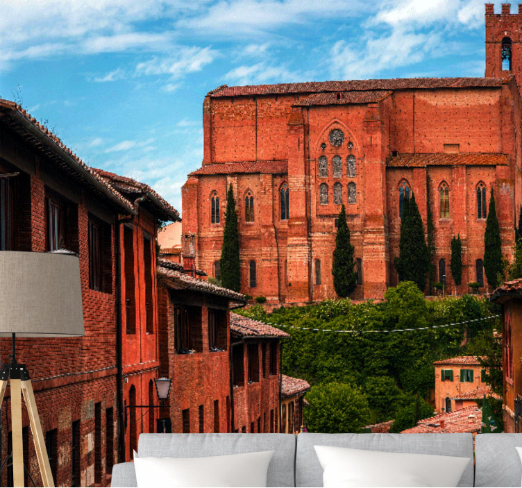 Papel mural ciudades catedral histórica toscana - TenVinilo