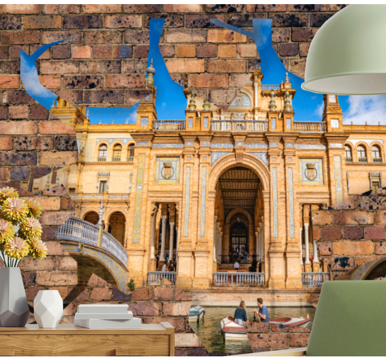 Papel mural ciudades esplendor arquitectónico de sevilla - TenVinilo