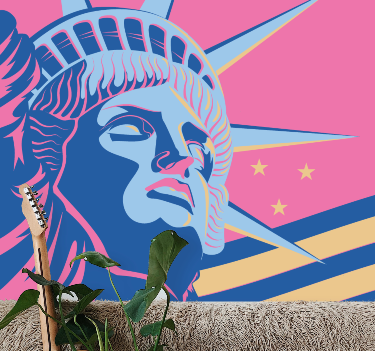 Papel mural ciudades monumento a la libertad - TenVinilo