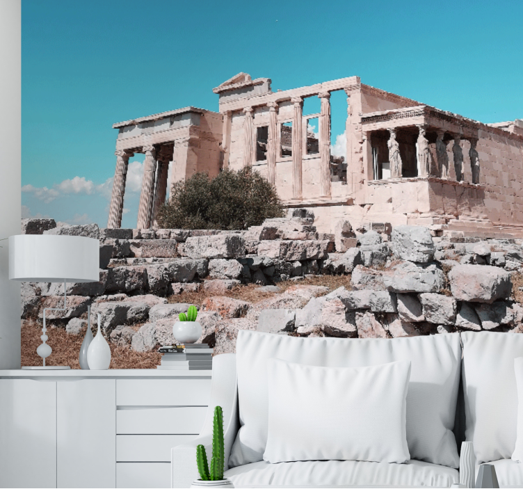Papel mural ciudades ruinas de templos antiguos - TenVinilo