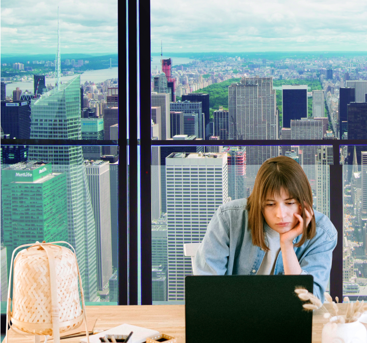Papel mural ciudades skyline de nueva york - TenVinilo