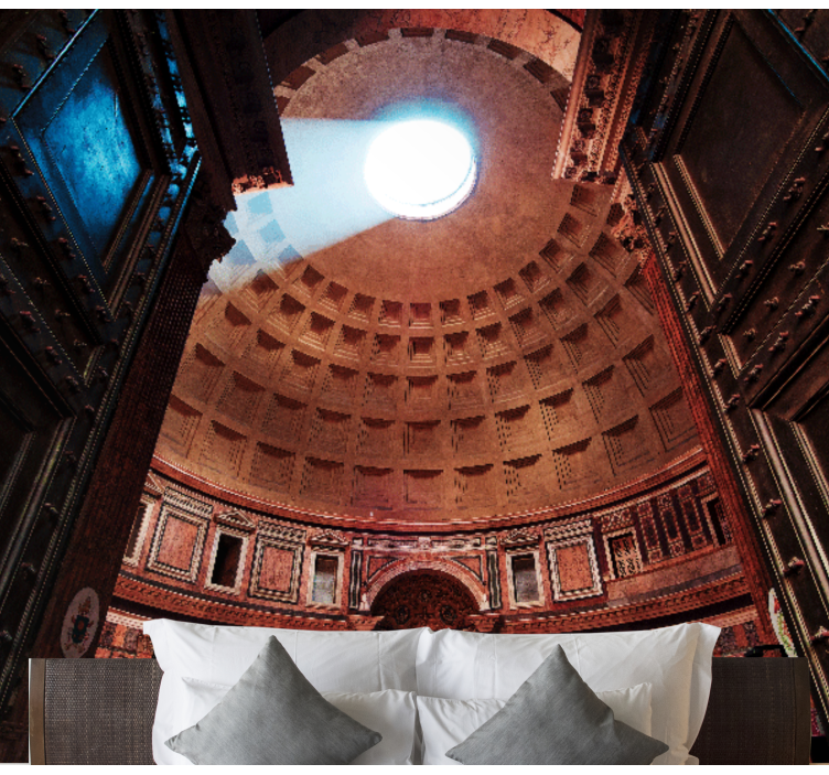 Papel mural ciudades vista de la cúpula del panteón - TenVinilo