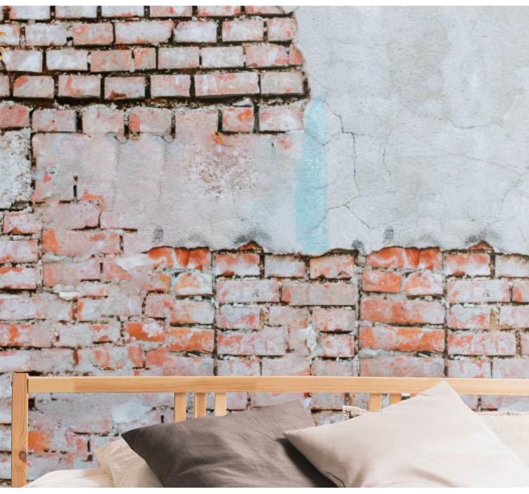 Papel mural ladrillo textura de ladrillo expuesto - TenVinilo