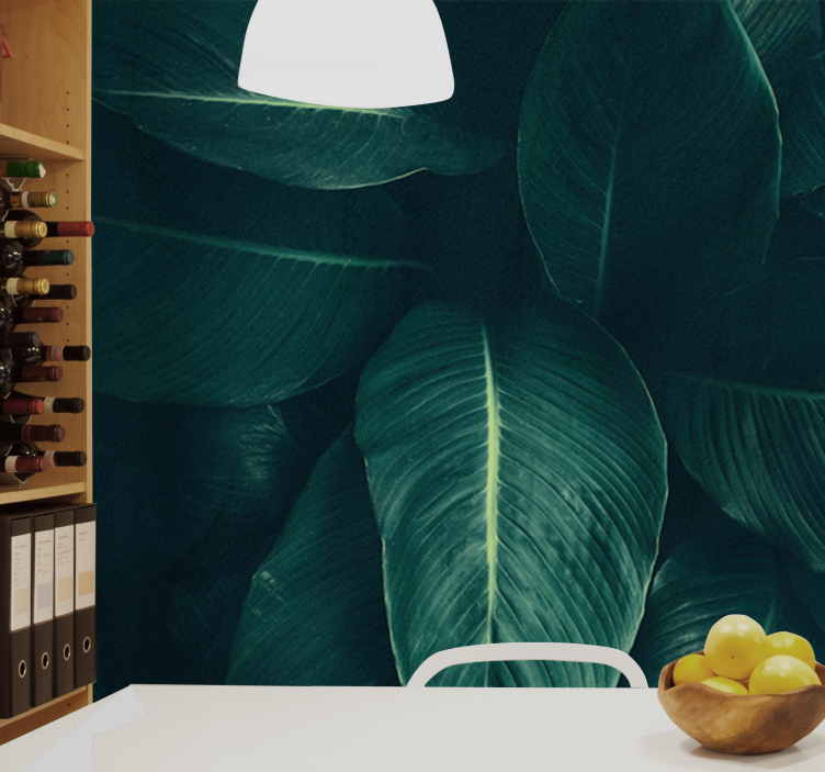 Papel mural naturaleza textura frondosa - TenVinilo