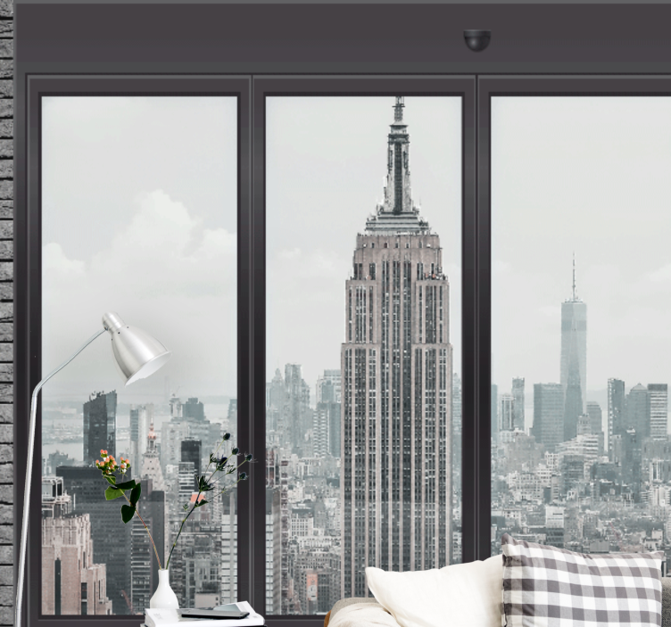 Papel mural new york skyline urbano empire state - TenVinilo