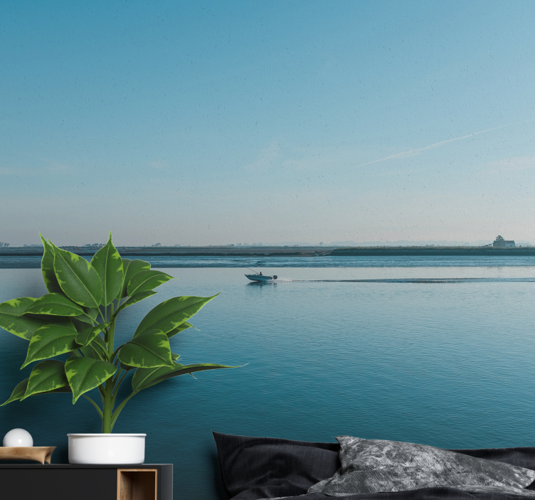 Papel mural paisajes escena de agua tranquila - TenVinilo