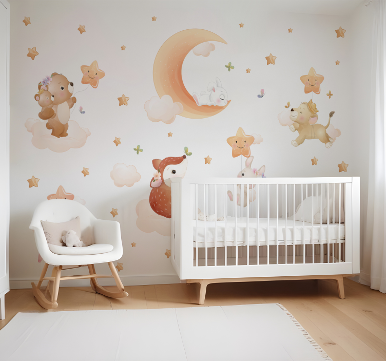 Papel mural para bebé dulces sueños - TenVinilo