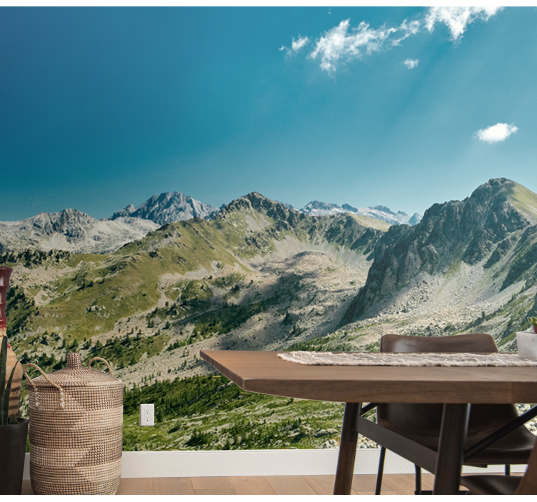 Mural para comedor Montaña en francia - TenVinilo