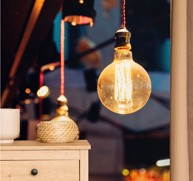 Papel mural texturas lámpara vintage - TenVinilo