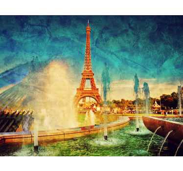 Fotomural París vistas Torre Eiffel - TenVinilo