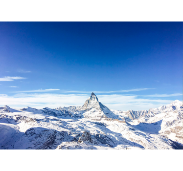 Papel mural paisaje montañas de Matterhorn - TenVinilo
